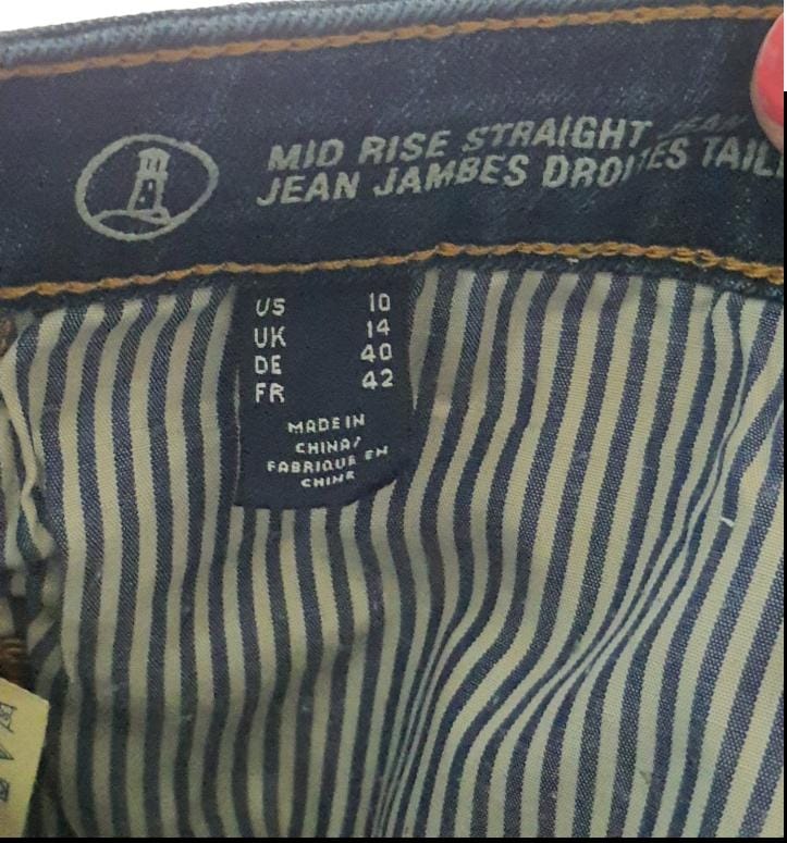 Mid Rise Straight Ladies Jeans