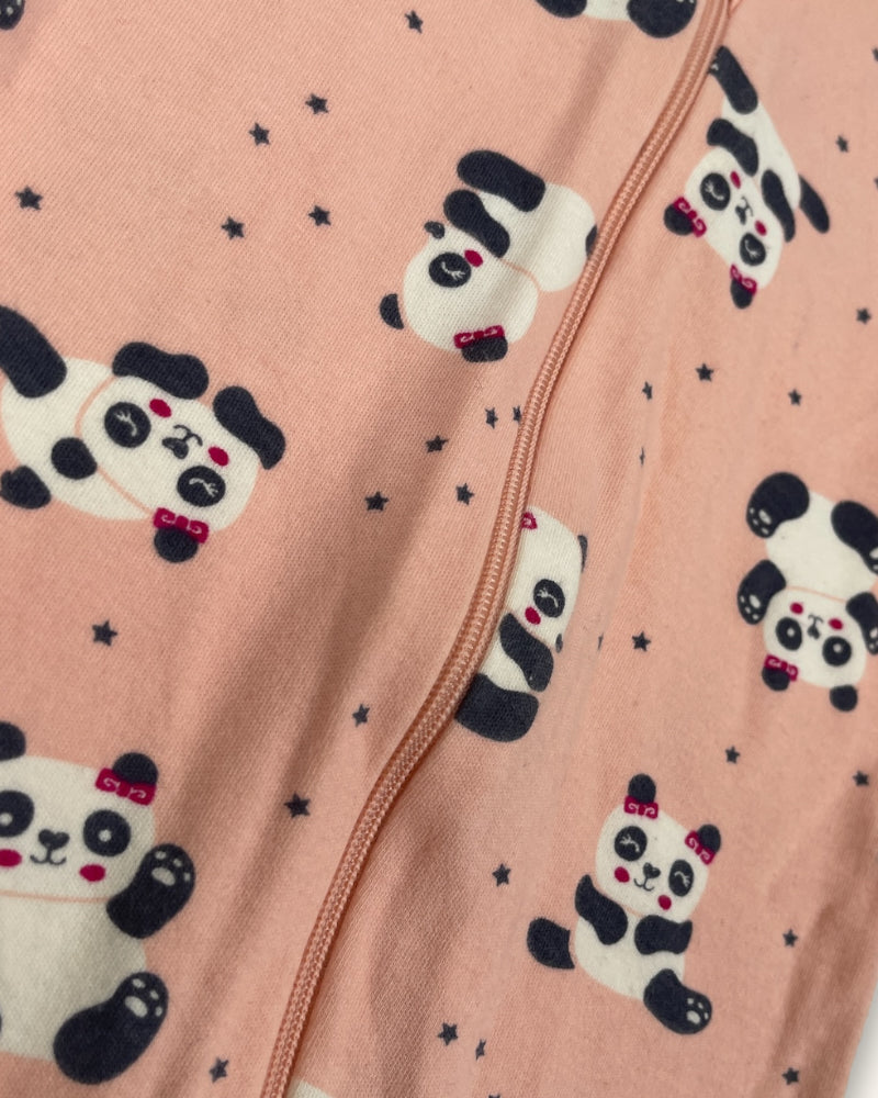 Wonder Nation Panda Print Onesie (0-3M)