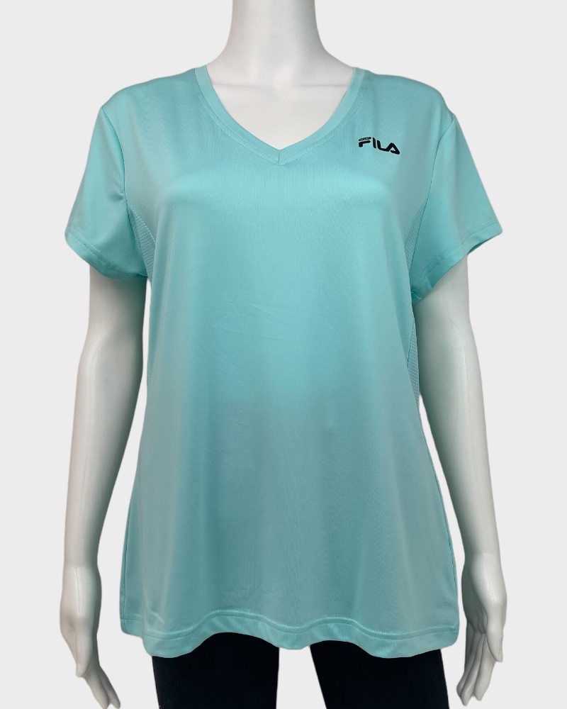 Fila Sport Turquoise Short-Sleeve T-Shirt (L)