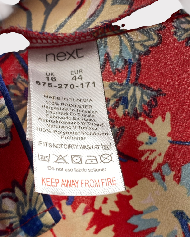 Next Red Flower printed Blouse (16)