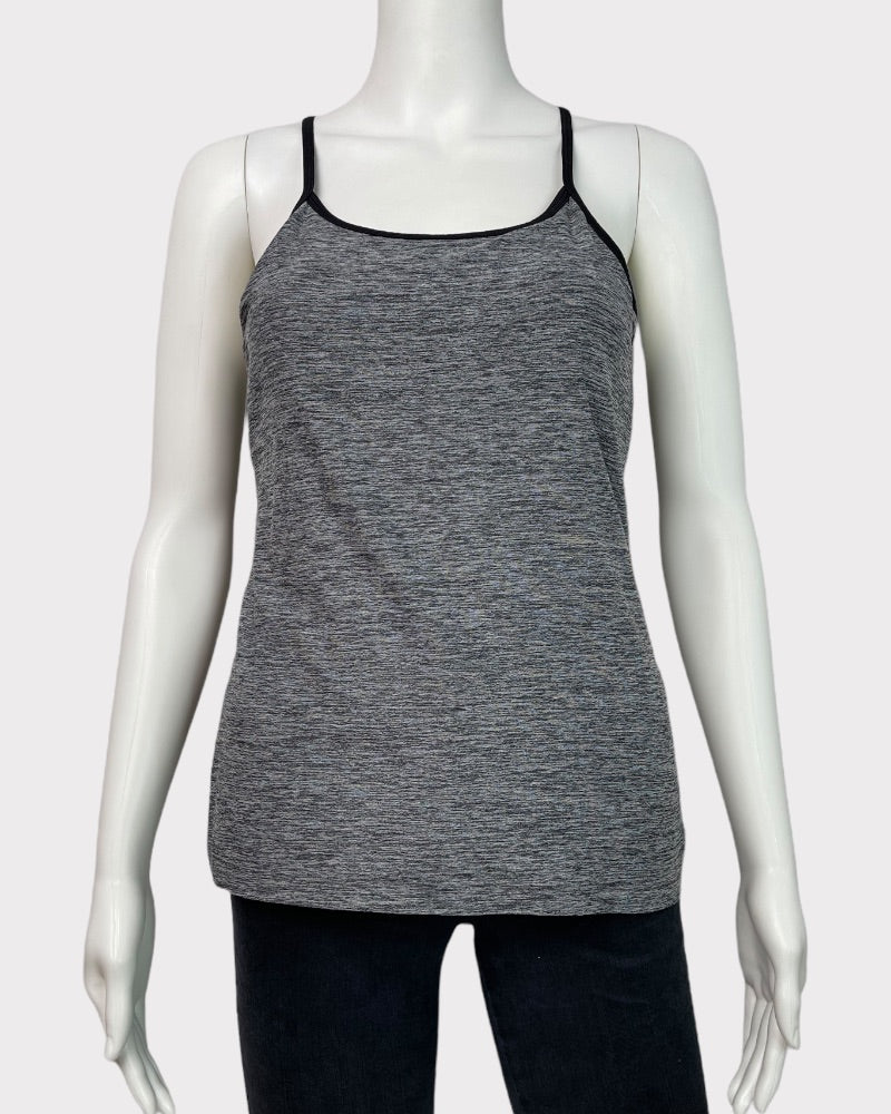 Old Navy Active Grey With Black Lining Tank Top (XL)