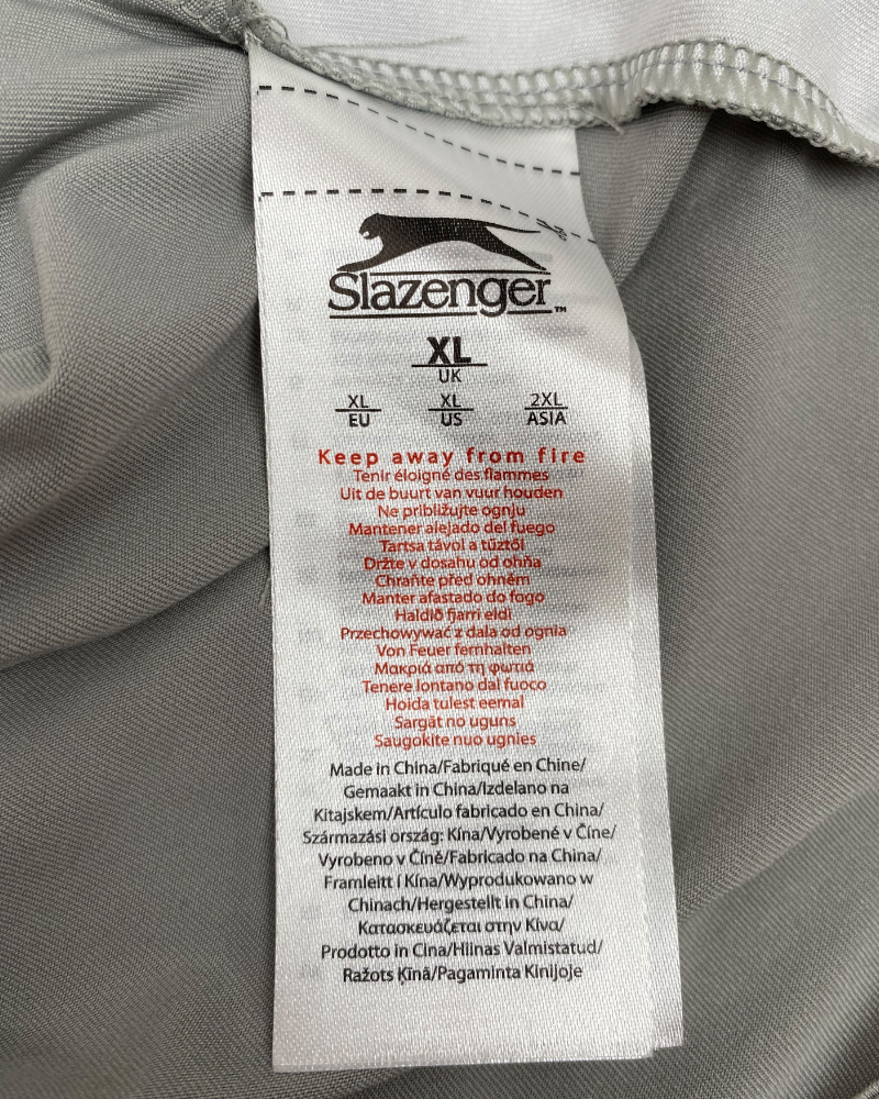 Gray polo Slazenger Polo T-shirt (XL)