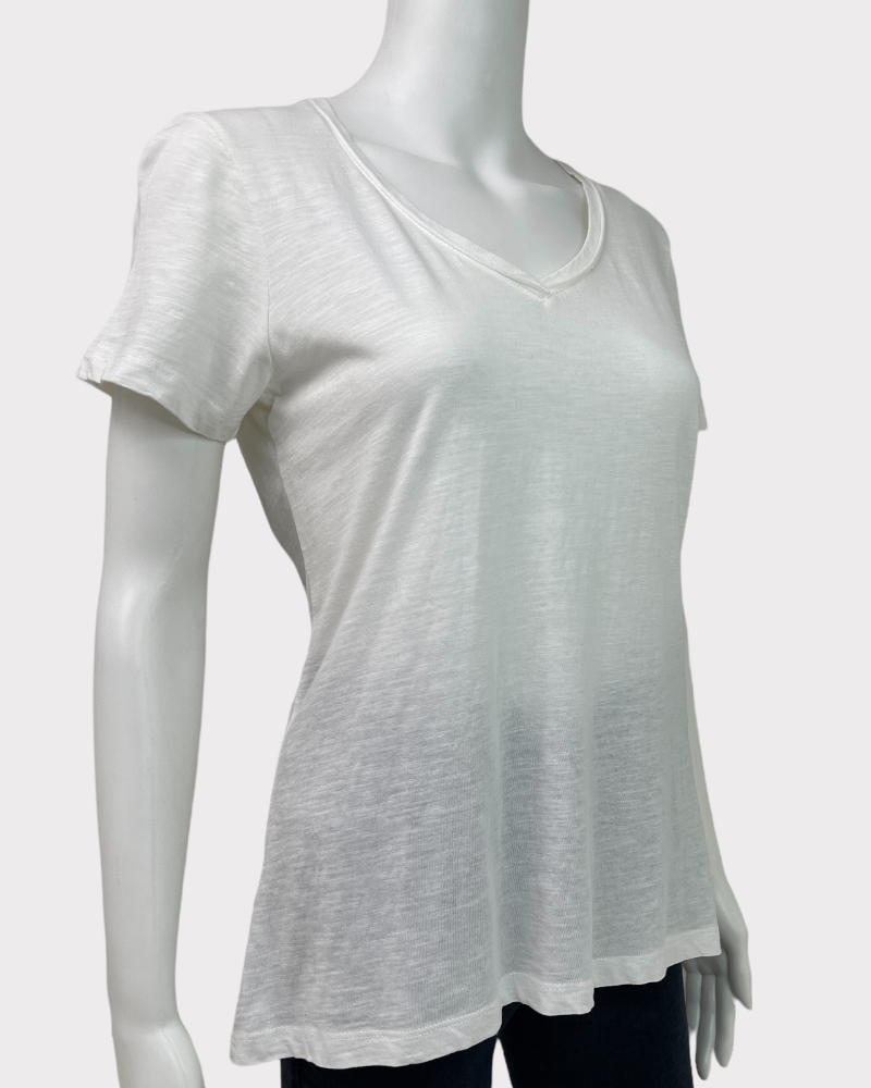 Eddie Bauer White Short-Sleeve T-Shirt (PS)