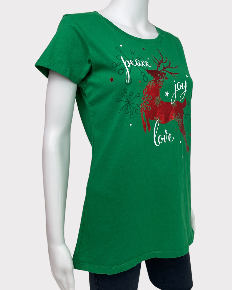 Holiday Time Green Short-Sleeve T-Shirt (M)