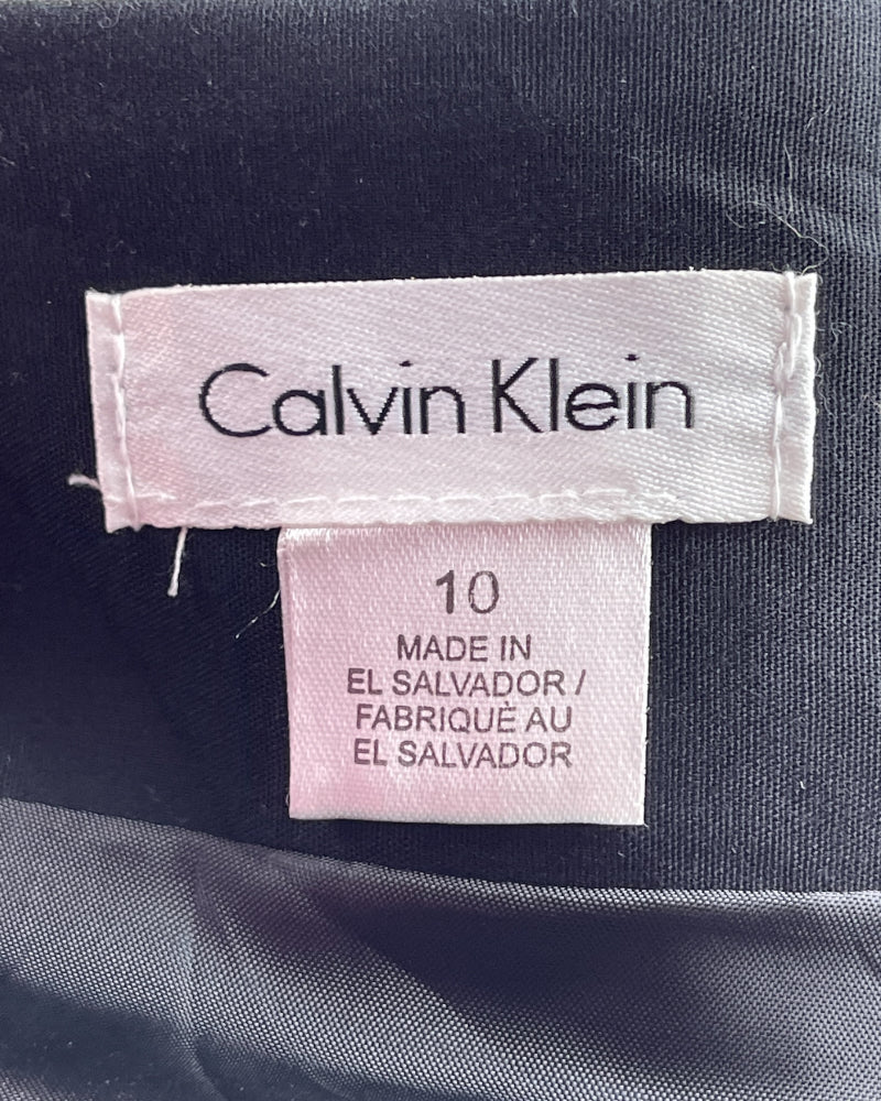 Calvin Klein Medium Black Formal Mini Skirt (W34)