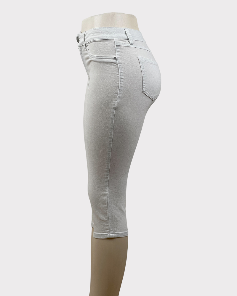 D. Jeans White Capri Jeans (4)