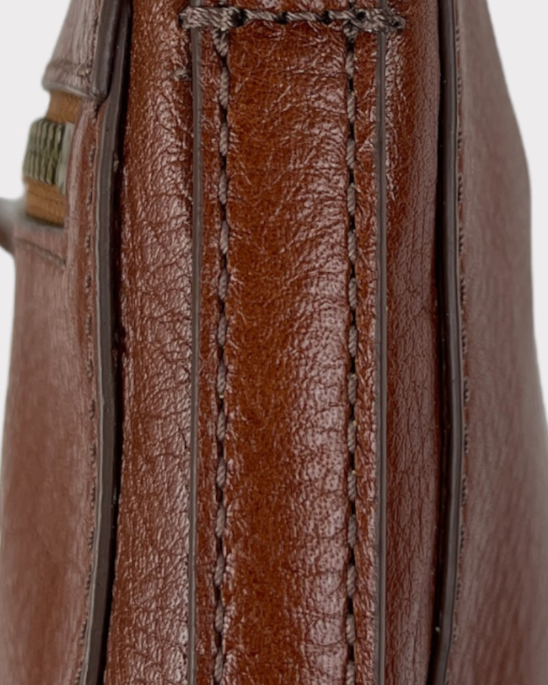 Fossil Brown Leather Crossbody Bag