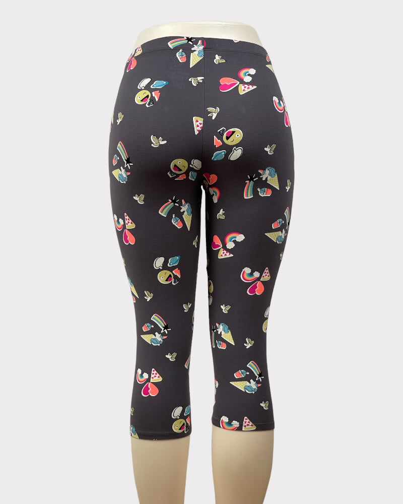 Arizona Jean Co. Sticker Print Leggings (XXL)