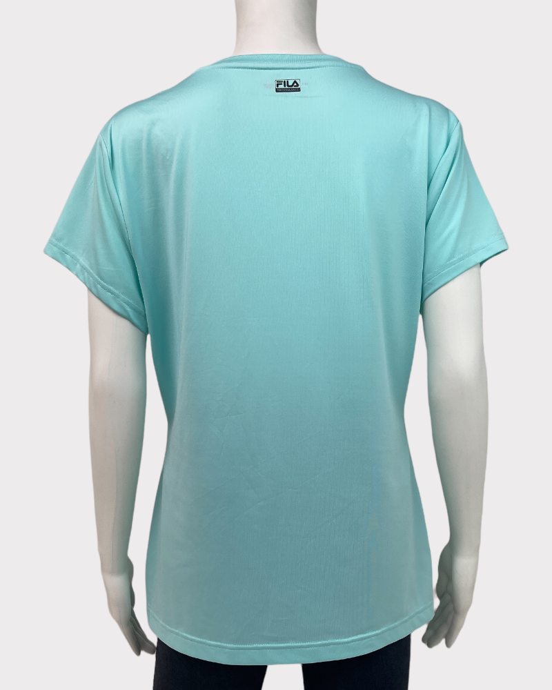 Fila Sport Turquoise Short-Sleeve T-Shirt (L)