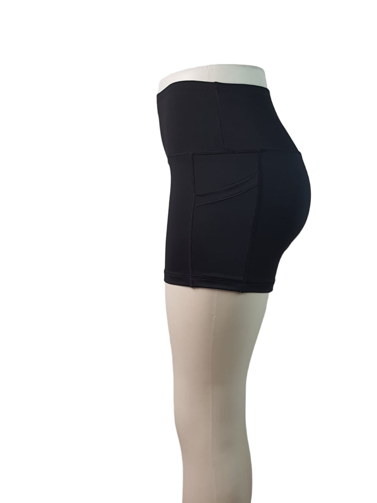 Black Polyester Cycling Short ( S )