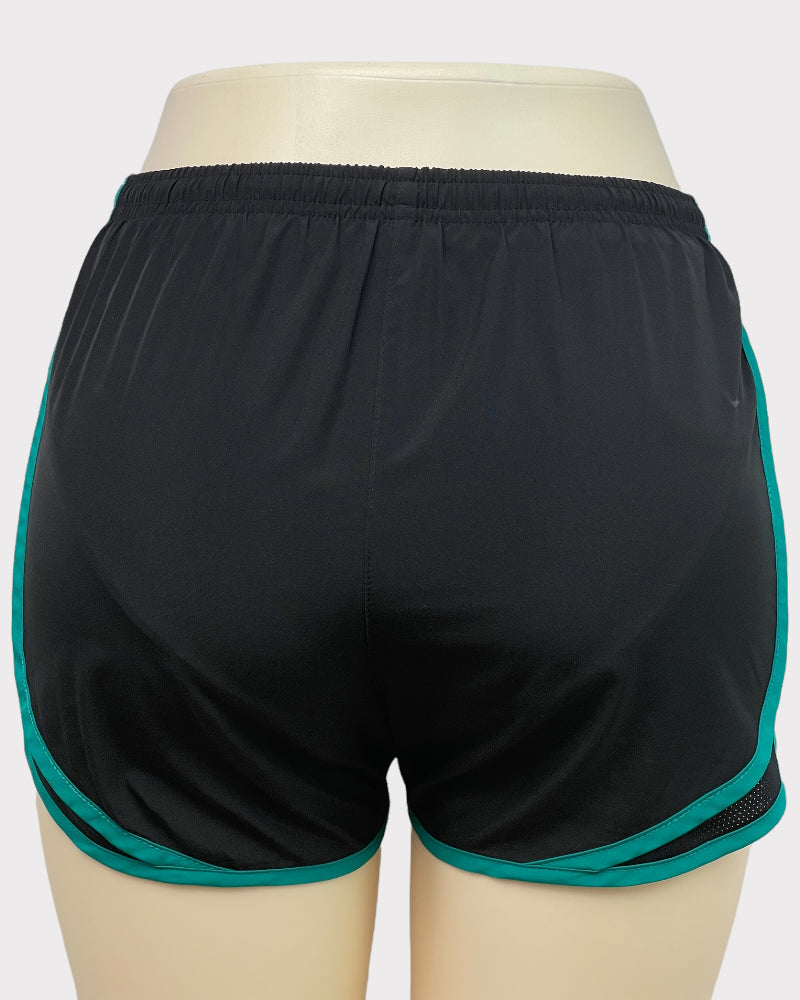 Nike Black And Green Dri-Fit Active Shorts (W23)