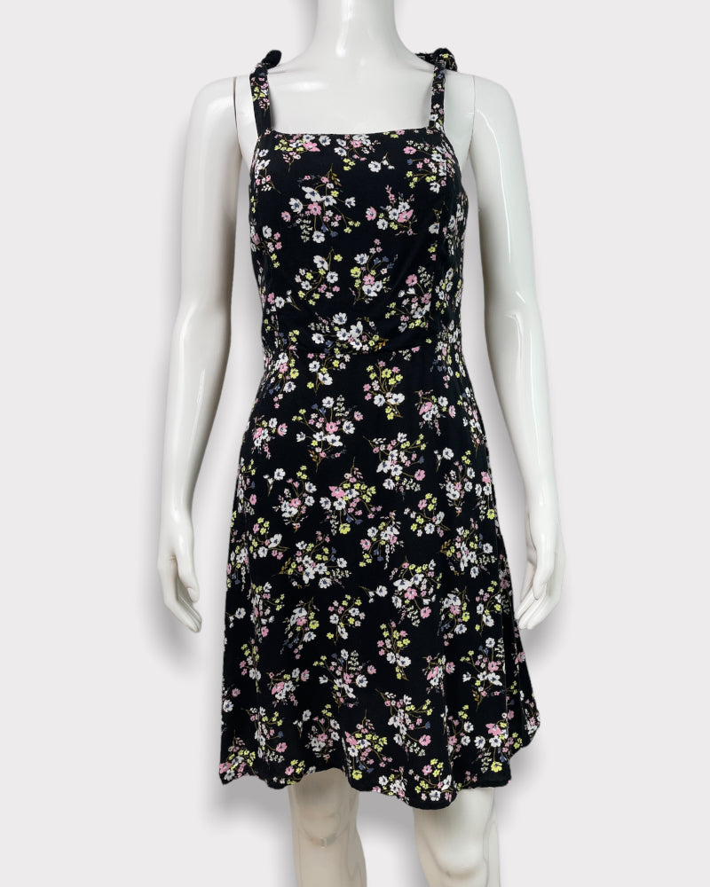 SO Floral Print Sleeveless Short Dress (M)