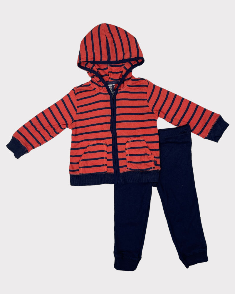 Carter's Boys 2 Piece Set - Hooded Jacket And Pants (12M)