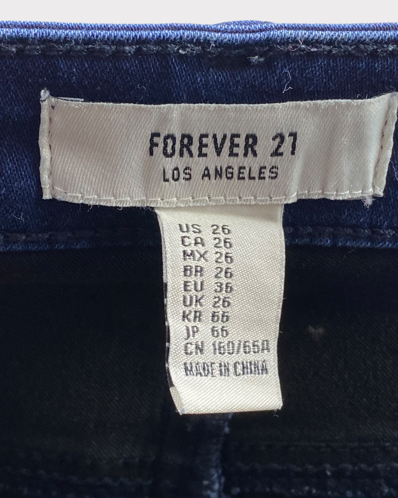 FOREVER 21 Blue Denim Shorts   (26)