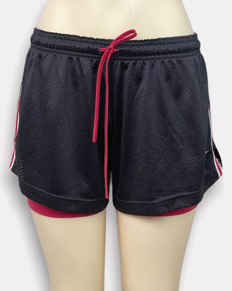 Nike Dark Blue And Pink Pro Combat Dri-Fit Active Shorts (M-L)