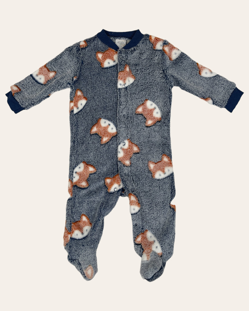 Babygear Fluffy Fox Design Onesie (0-3M)