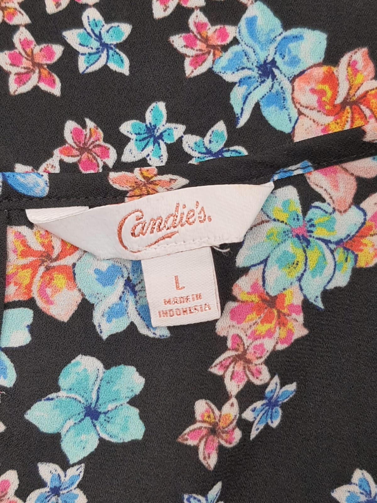 Candies Floral style Blouse (L)