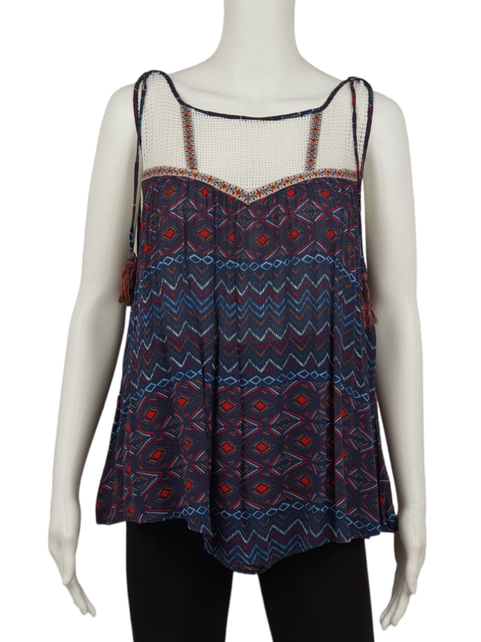 Democracy Boho Aztec Swing Blouse (M)