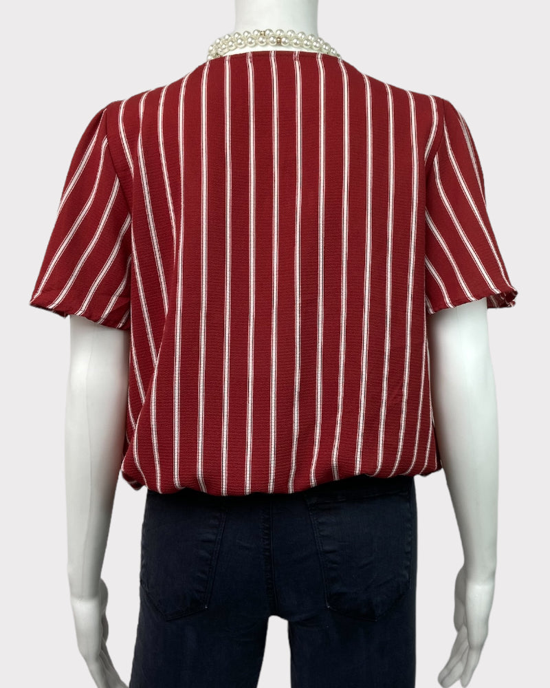 The Outfit Red Striped Top (L)