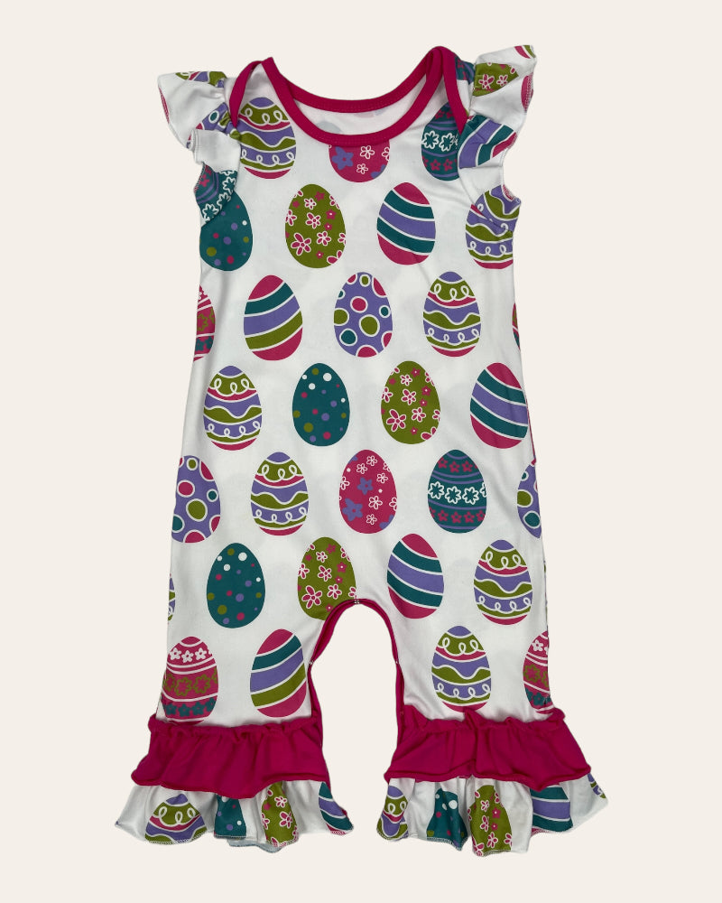 Generic Girls Easter Egg Print  Onesie (5T)