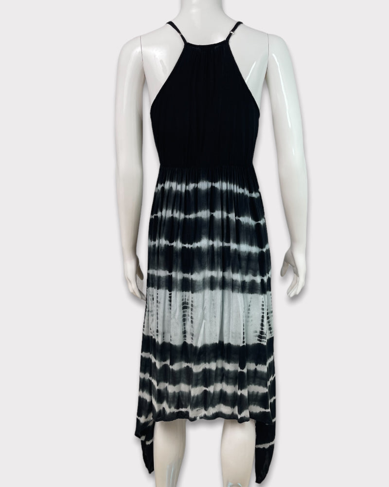 En Creme Tie-Dye Sleeveless Midi Dress (S)