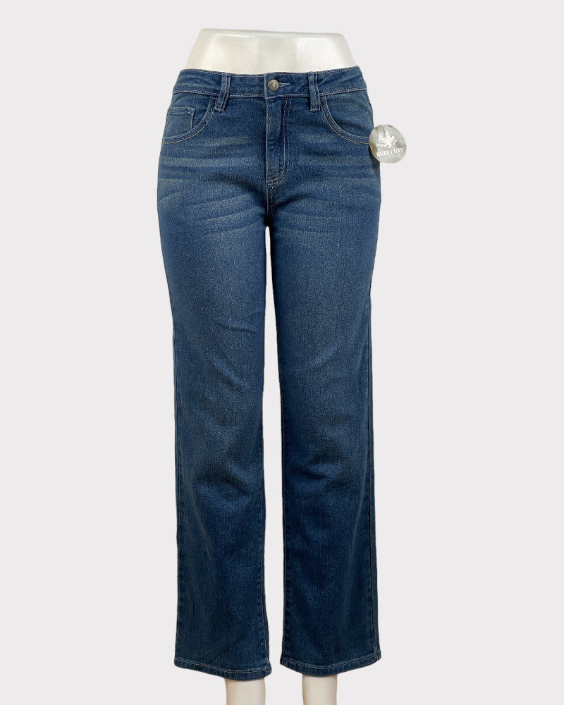 Buzz Cuts Mid-Wash Blue Slight Flare Jeans (W27)