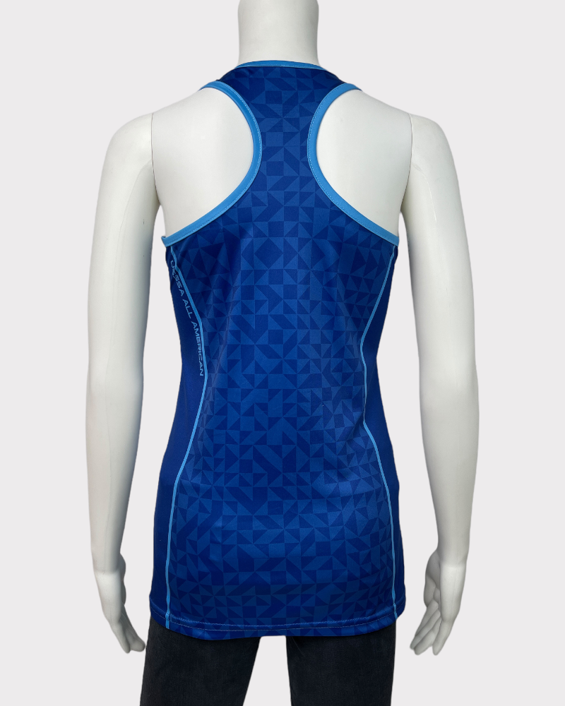 Boombah Dark Blue With Light Blue Lining Tank Top (S)