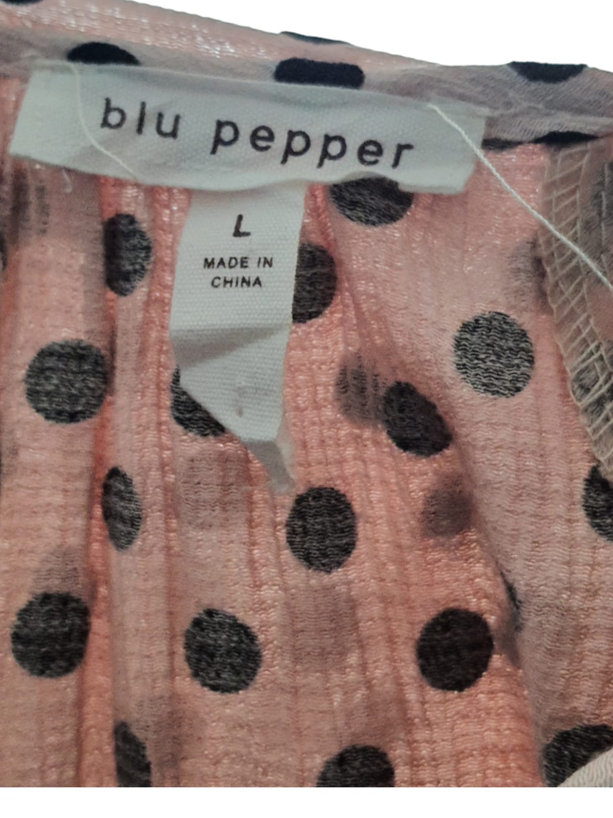 Blu Pepper Polka Dots Dress (L)