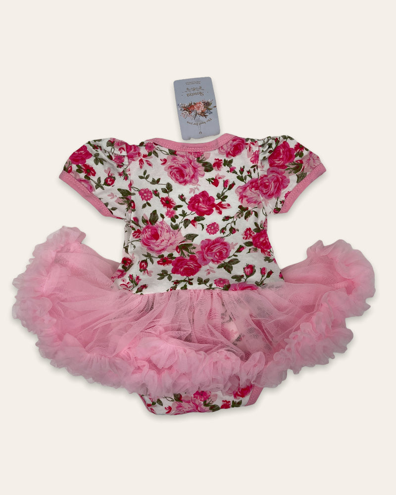 Slowera Girls Floral Tutu Bodysuit (3-6M)