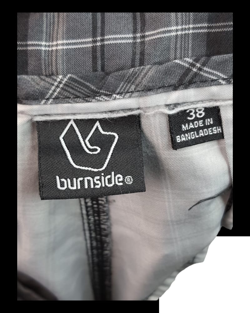 Burnside Striped Checkered Short ( 38 )