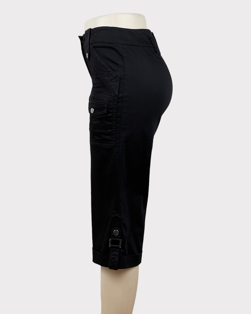 Essentials Black Capri Pants (4)