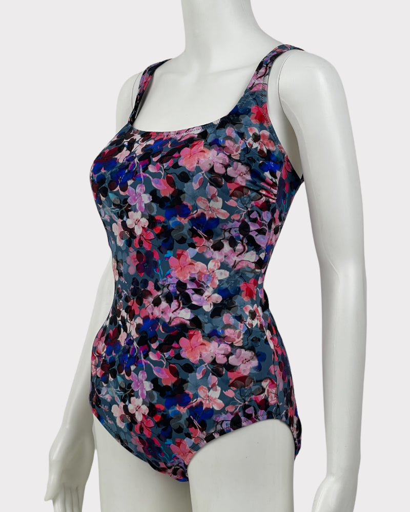 Profile By Gottex Flower Print One Piece Swimsuit (M)