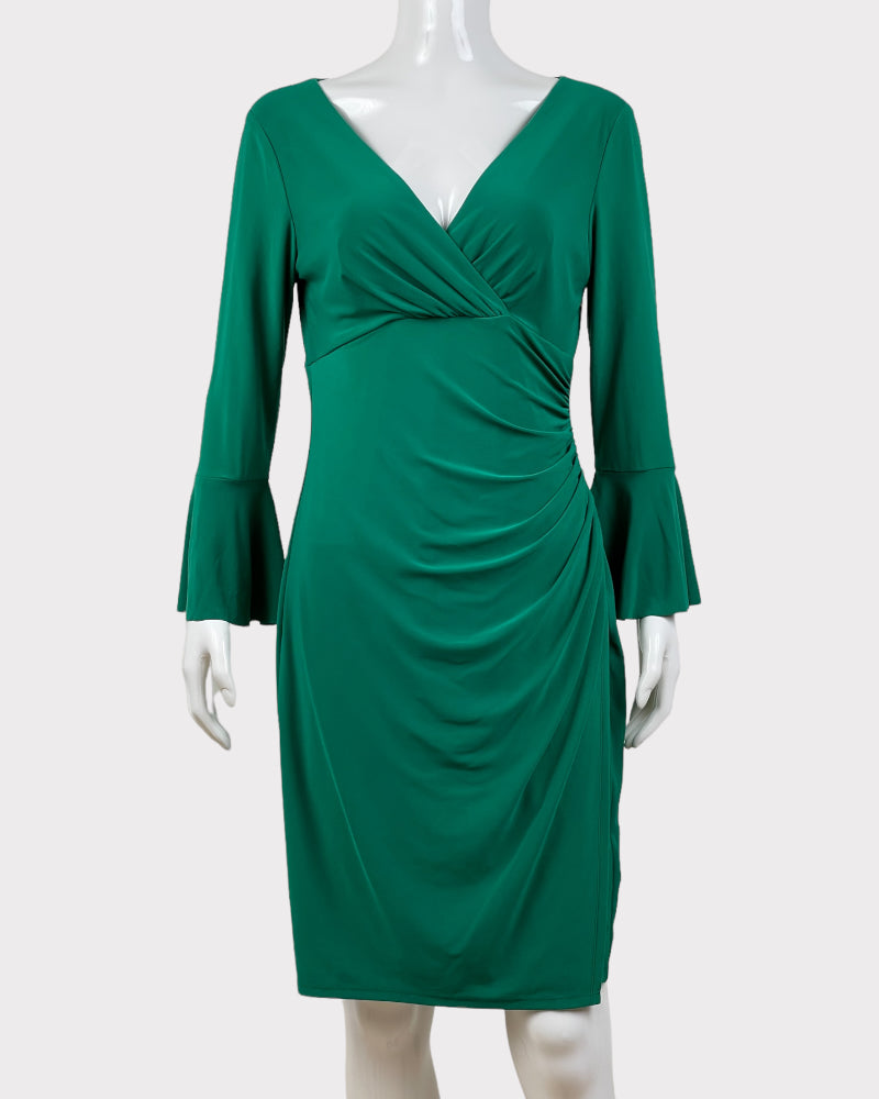 Lauren Ralph Lauren Bell Three-Quarter Sleeve Dress (M)