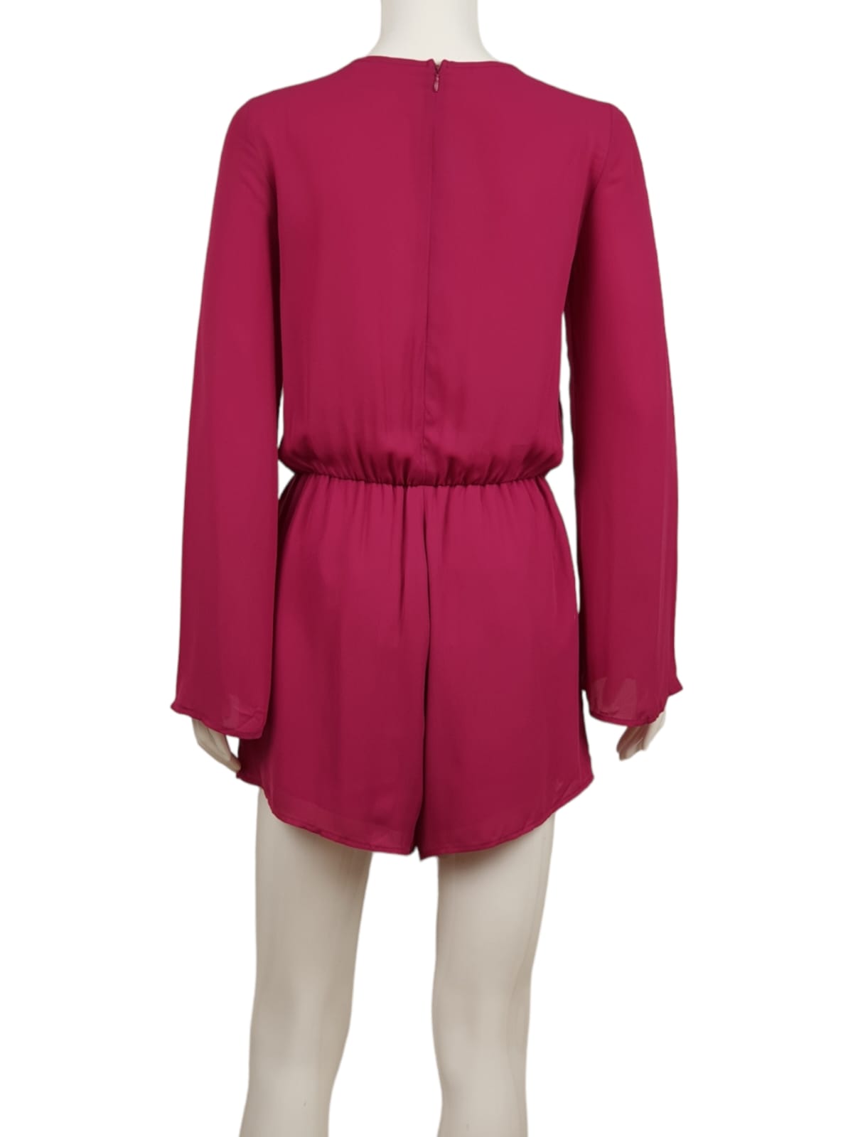 Decree Front Tie Pink Romper (M)