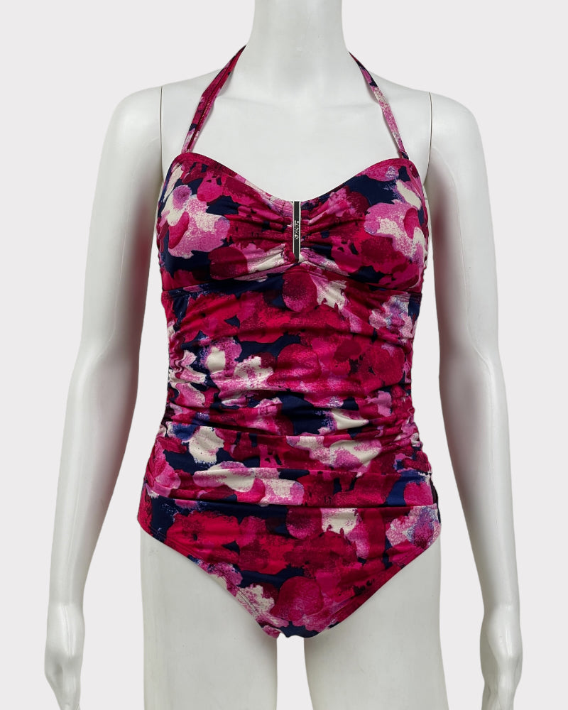 Calvin Klein Floral Print One Piece Swimsuit (S-M)