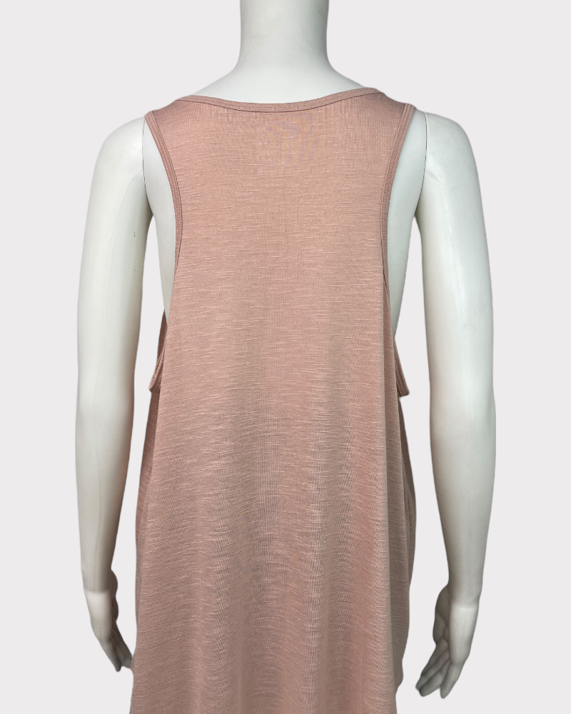 So Pink Beige Tank Top (XL)