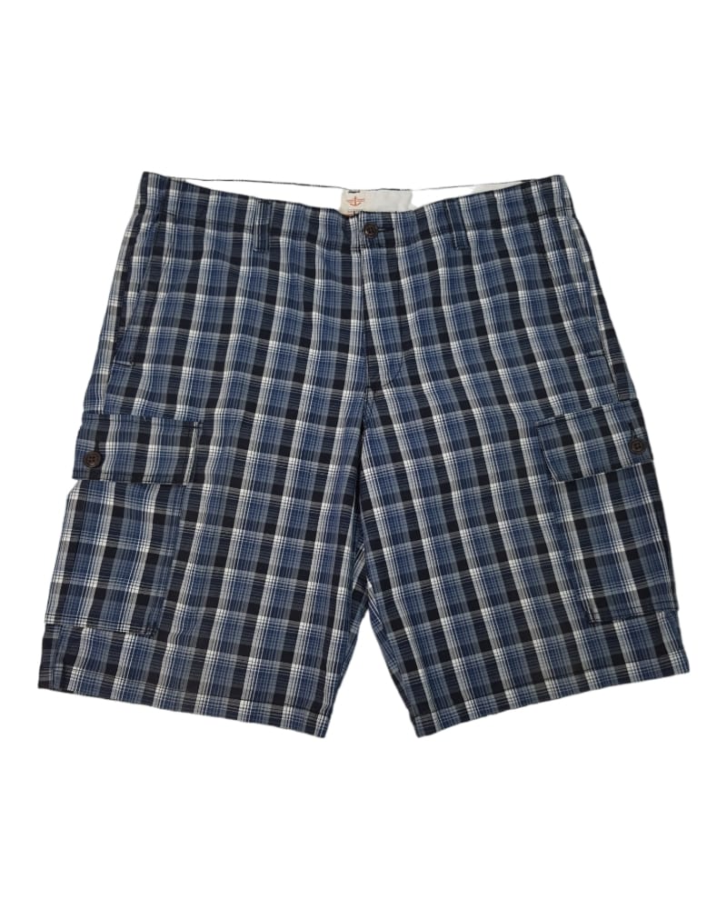 Dockers Blue Checkered Cargo Short ( 36 )