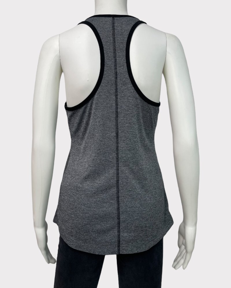 Old Navy Active Dark Grey With Black Lining Tank Top (S)