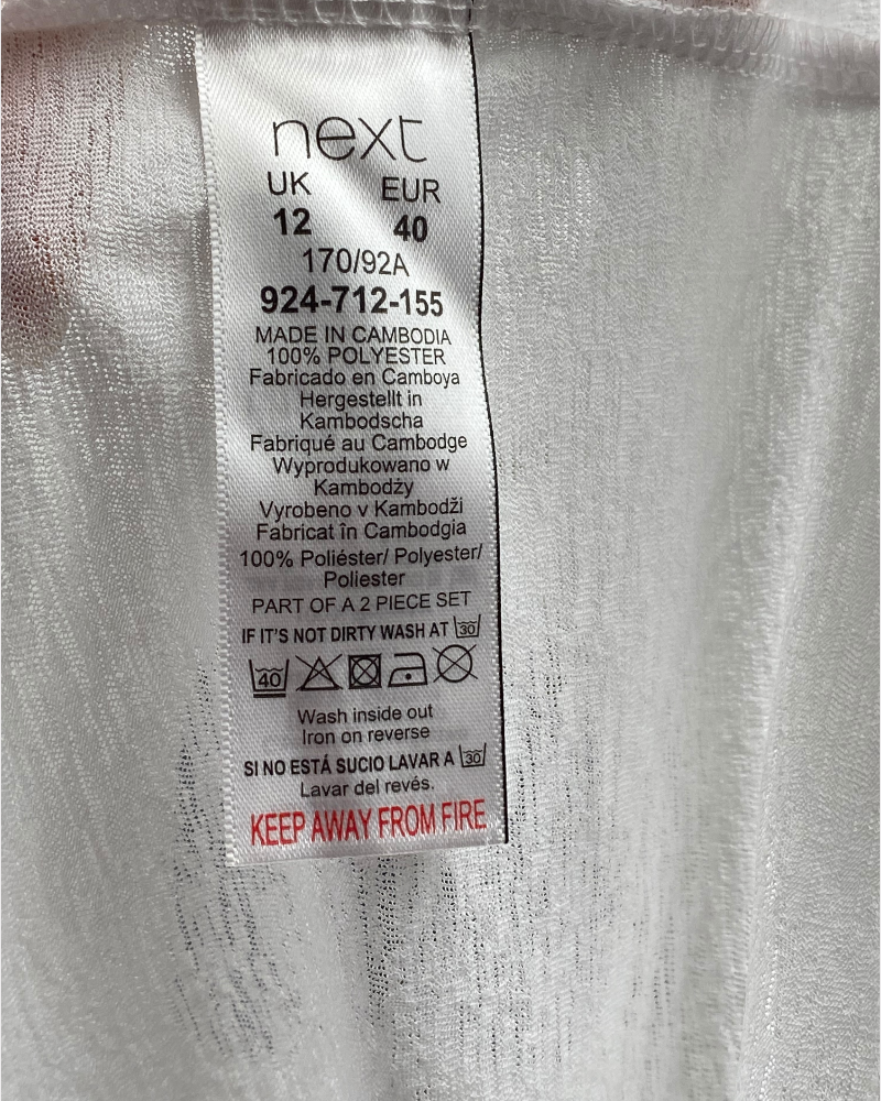 Next White Plain Blouse (12)