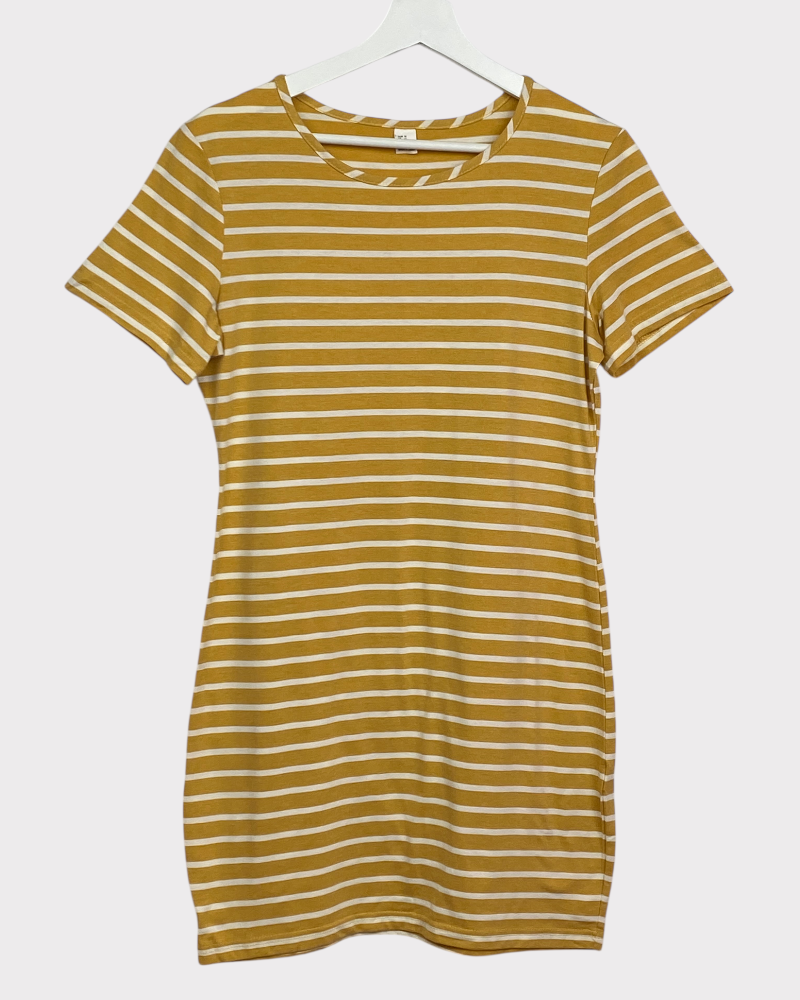 Yellow white Striped ( M)