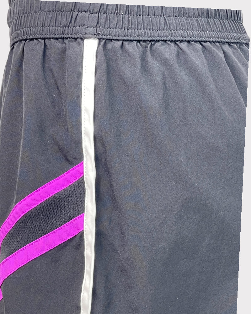 Fila Black With Purple Detail Active Shorts (M)