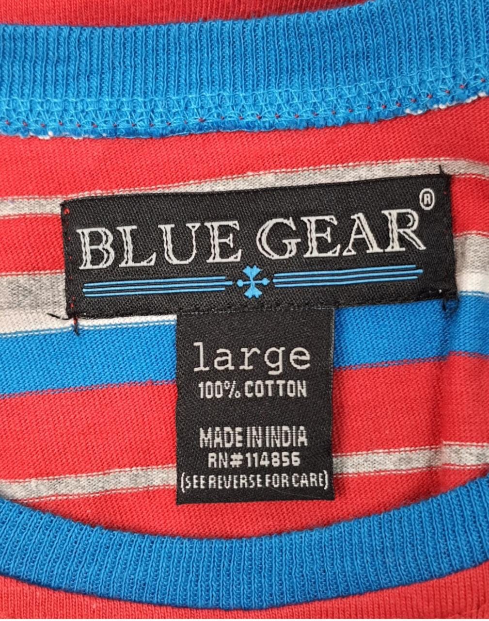 Blue Gear Strip Tanktop (L)