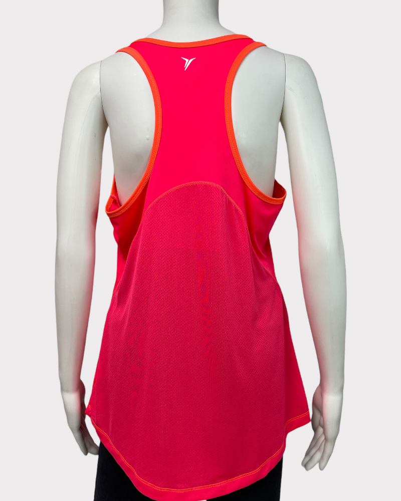 Old Navy Neon Pink With Orange Lining Tank Top (L)