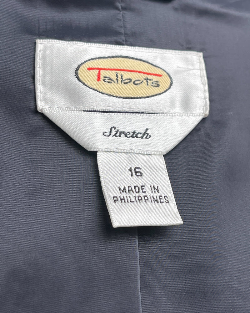 Talbots Navy Blue Pinstripe Blazer (XL)