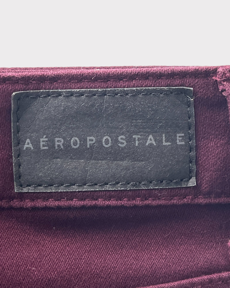 Aeropostale Dark Plum Fashion Shorts (W28)