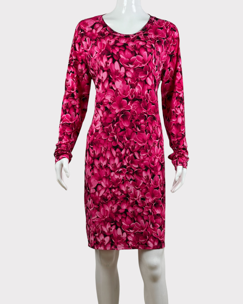 Michael Kors Floral Long Sleeve Short Dress (XL)