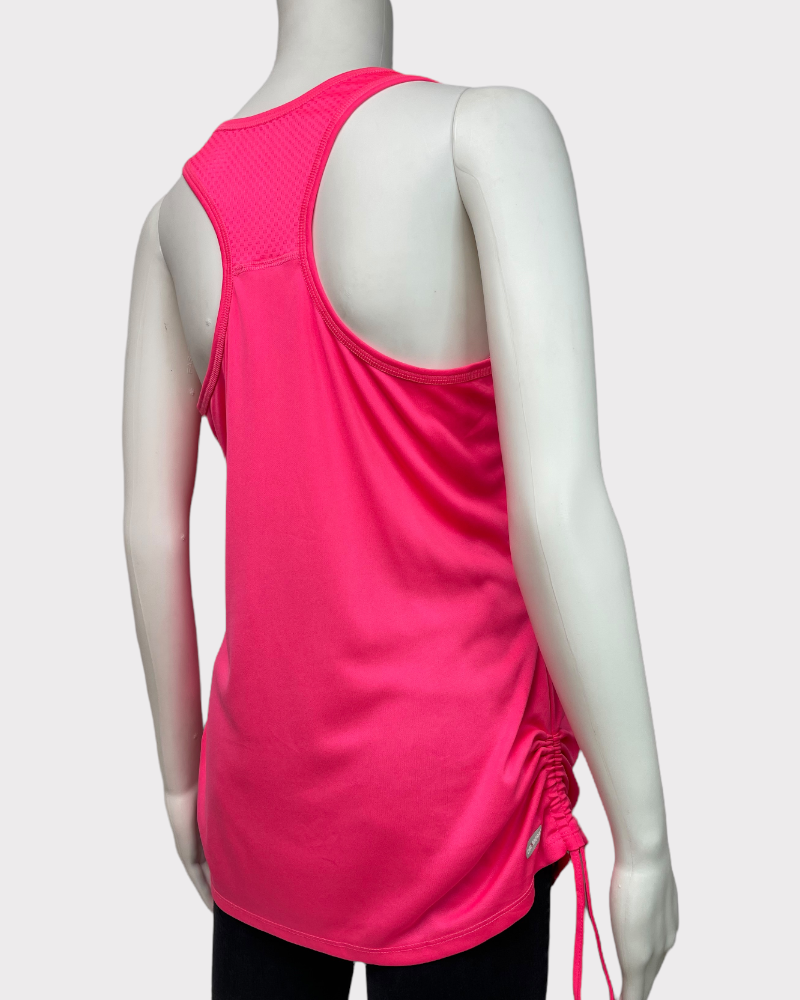 Danskin Neon Pink Sinched Detail Tank Top (M8-10)