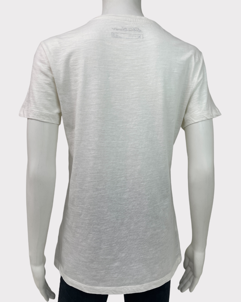 Eddie Bauer White Short-Sleeve T-Shirt (PS)