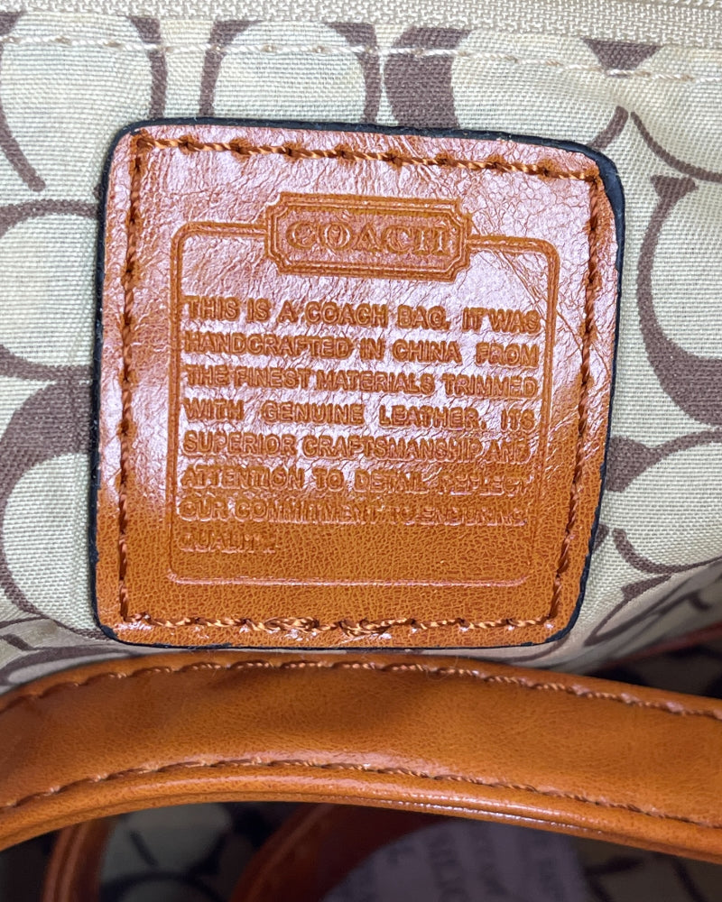 Coach Orange Leather Handbag (Brand New)