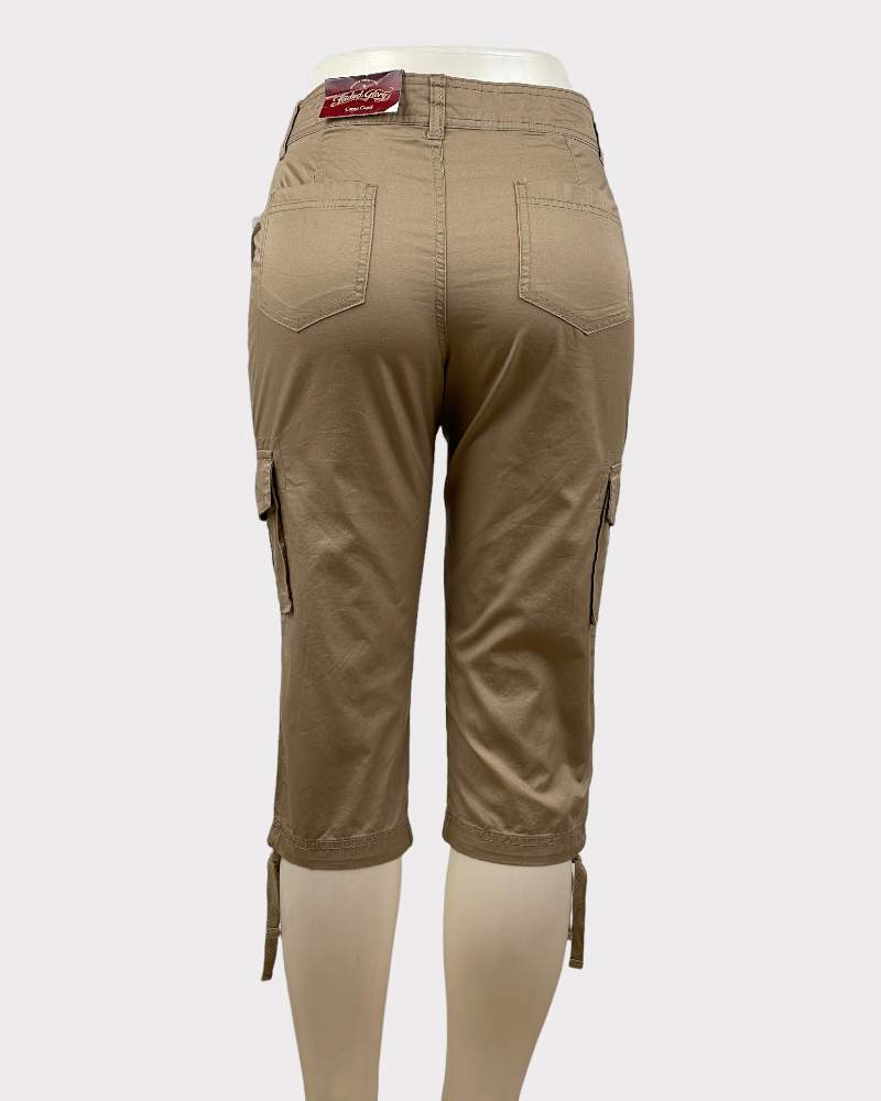 Faded Glory Tan Cargo Capri Pants (6)